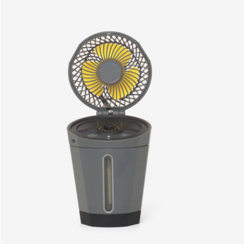 2-in-1 Portable Ultrasonic Mist Humidifier Electric Fan