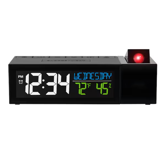 Pop-Up Projection Digital Alarm Clock with USB Charging Port