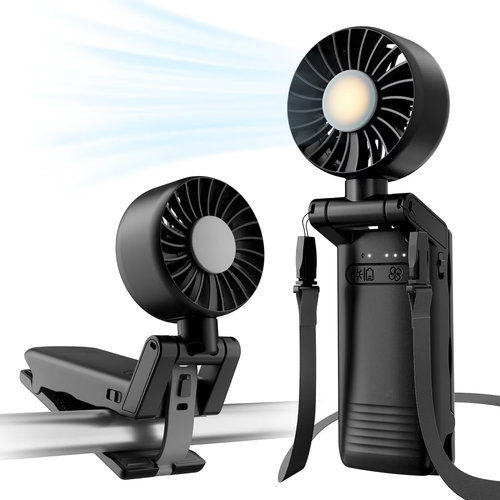 Foldable Clip-On Portable Stroller Fan with 4 Wind Speeds