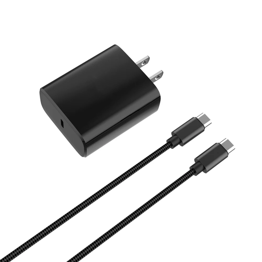 20W USB-C PD Fast Charger with 6ft Braided USB-C Cable Kit