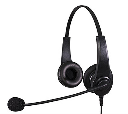 Dual-Ear Handheld Transceiver Communication Headset