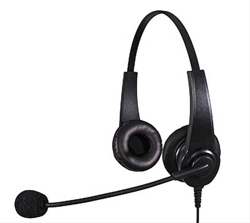 Dual-Ear Handheld Transceiver Communication Headset