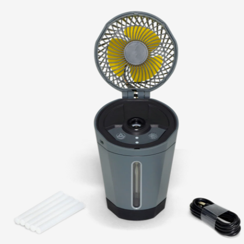 2-in-1 Portable Ultrasonic Mist Humidifier Electric Fan