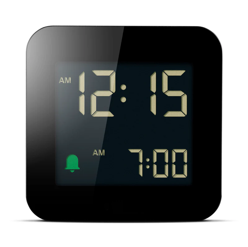 Mini Square Reverse LCD Digital Alarm Clock