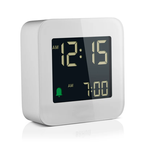 Mini Square Reverse LCD Digital Alarm Clock