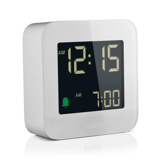 Mini Square Reverse LCD Digital Alarm Clock